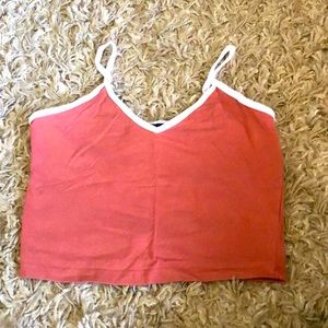 Pink Cropped tank top